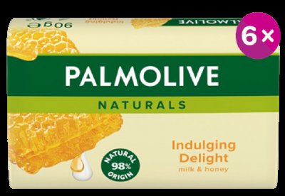 Palmolive mýdlo Naturals Milk & Honey 6 x 90 g