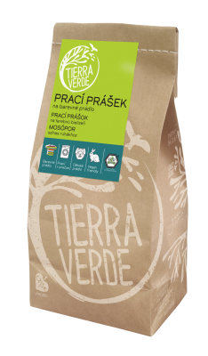 Tierra Verde Prací prášek na barevné prádlo, papírový sáček 850 g