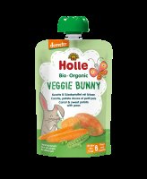 Veggie Bunny - Pouchy Carrot, Sweet potato and peas – Bio pyré mrkev, batáty a hrášek Veggie Bunny - Pouchy Carrot, Sweet potato and peas – Bio pyré mrkev, batáty a hrášek