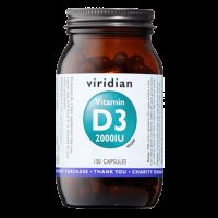 Viridian Vitamin D3 2000iu 150 kapslí