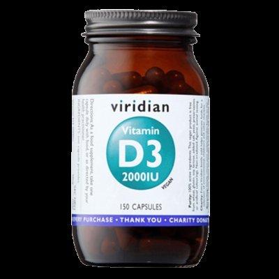 Viridian Vitamin D3 2000iu 150 kapslí Viridian Vitamin D3 2000iu 150 kapslí