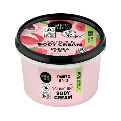 Organic Shop Tělový krém Růžové liči 250ml