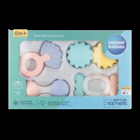 Canpol babies První set chrastítek s kousátky PASTEL Canpol babies První set chrastítek s kousátky PASTEL