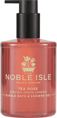 Noble Isle Tea Rose luxusní bublinková koupel a sprchový gel 250 ml