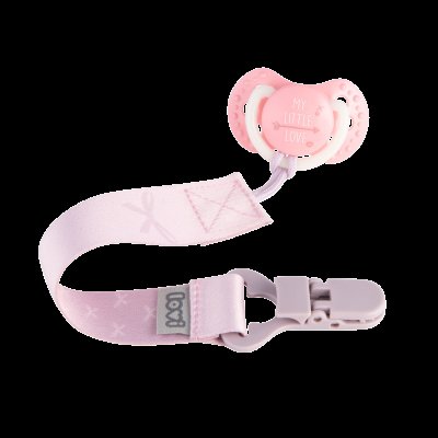 LOVI Stužka na dudlík s klipem BABY SHOWER holka