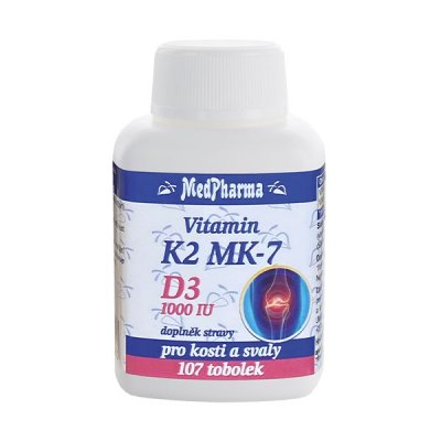 MedPharma Vitamin K2 MK-7+D3 1000 IU 107 tobolek