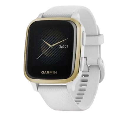 Garmin Venu Sq, LightGold/White Band