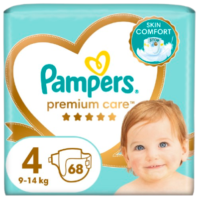 Pampers Premium Care Jumbo Pack S4 9-14kg 68ks