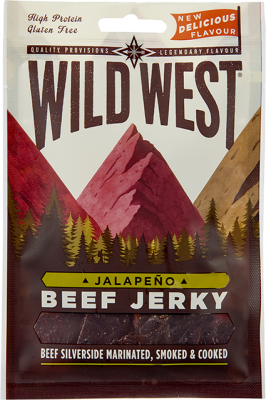 Wild West Hovězí Jerky Jalapeno 25g