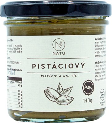NATU Pistáciový krém 140 g NATU Pistáciový krém 140 g