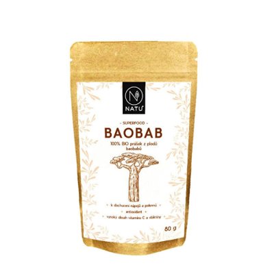 NATU Baobab BIO prášek 80 g