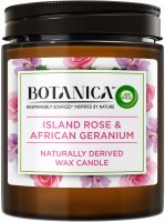 BOTANICA by AIR WICK svíčka Exotická růže a africká pelargónie 205g
