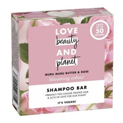 Love Beauty and Planet Tuhý šampon pro barvené vlasy Murumuru+Rose 90g