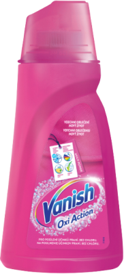 Vanish Oxi action Tekutý odstraňovač skvrn 1l