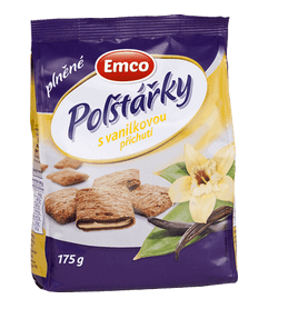 Emco Plněné polštářky s vanilkovou příchutí 175g