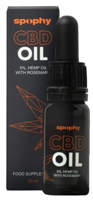 Spophy CBD 5% olej s rozmarýnem 10 ml