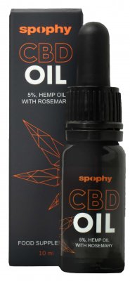 Spophy CBD olej s rozmarýnem 10ml