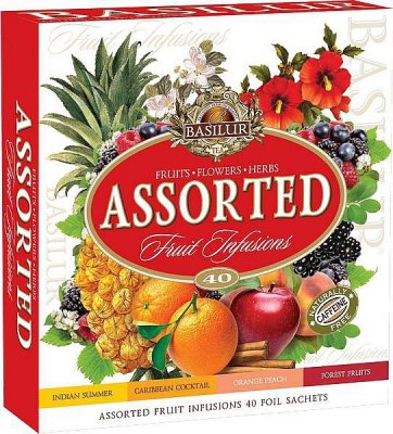 BASILUR Fruit Infusions Assorted 40 gastro sáčků