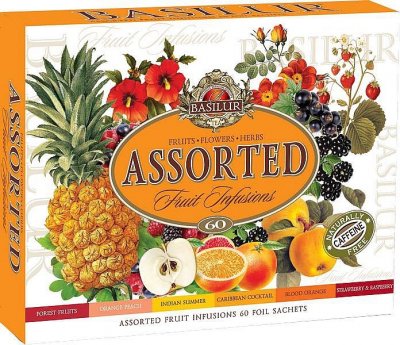 BASILUR Fruit Infusions Assorted 60 gastro sáčků