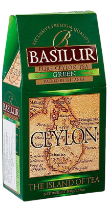 BASILUR Island of Tea Ceylon Green papír 100g