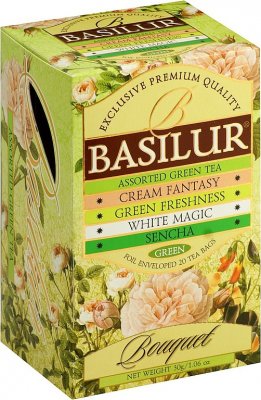 BASILUR Assorted Green Bouquet 4x5x1,5g