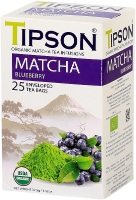 TIPSON BIO Matcha Blueberry přebal 25x1,5g