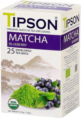 Tipson BIO Matcha Blueberry 25x1,5g 25 ks