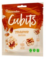 Almendro Cubits mandlové kostky se slaným karamelem 25g