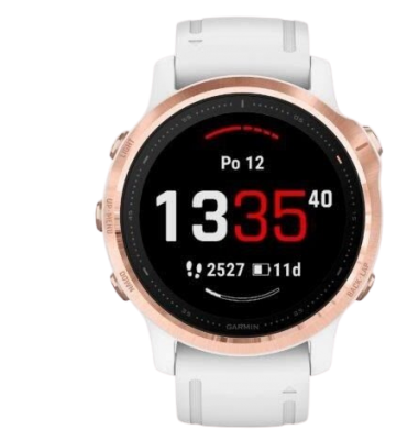 Garmin Fenix 6S PRO Rose Gold White band