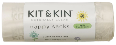 Kit & Kin Kompostovatelné sáčky na plenky 60 ks