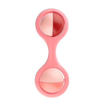 Canpol babies Chrastítko činka s rotujícími prvky růžová 1ks