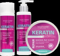 VivaPharm Dárková kazeta keratin a kofein