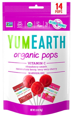 YumEarth Bio Ovocné lízátka s vitamínem C 85g YumEarth Bio Ovocné lízátka s vitamínem C 85g