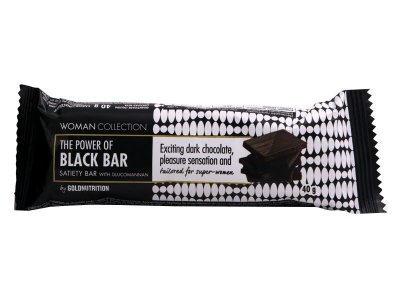 GoldNutrition Black Bar hořká čokoláda 40g