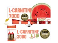 GoldNutrition L-Carnitine 3000mg vodní meloun 20 ampulí