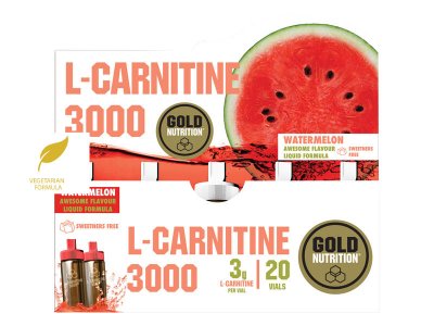 GoldNutrition L-Carnitine 3000mg vodní meloun 20 x 10 ml