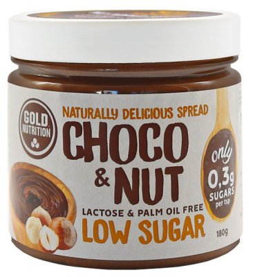 GoldNutrition Low Sugar Spread - Choco&Nut čokoládovo-oříškový krém 180 g