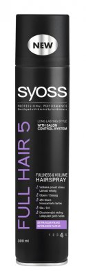 Syoss Full Hair 5 lak na vlasy pro objem a plnost účesu 300ml