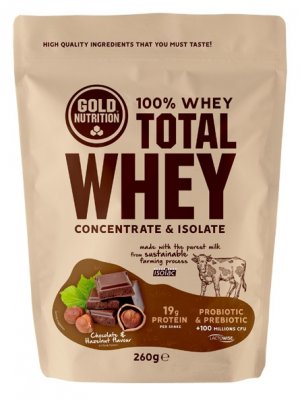 GoldNutrition Total Whey čokoláda-lískový ořech 260 g