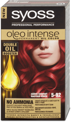 Syoss Oleo Intense Olejová barva na vlasy 5-92 Zářivě červený 50ml