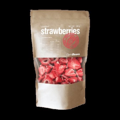 GymBeam Lyofilizované jahody 100g