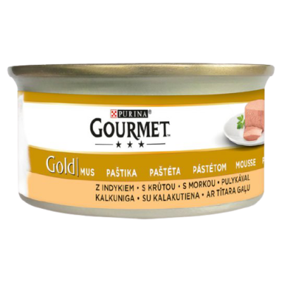 Gourmet Gold konzerva pro kočky - Jemná paštika krůta 85g