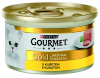 Gourmet Gold konzerva pro kočky - Jemná paštika kuřecí 85 g