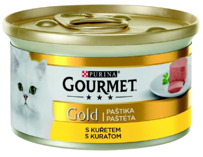 Gourmet Gold konzerva pro kočky - Jemná paštika kuřecí 85 g
