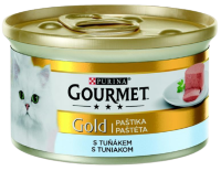 GOURMET Gold konzerva pro kočky - Jemná paštika s tuňákem 85 g