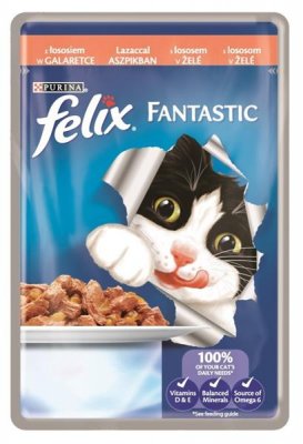 Felix Fantastic kapsička - losos v želé 100g