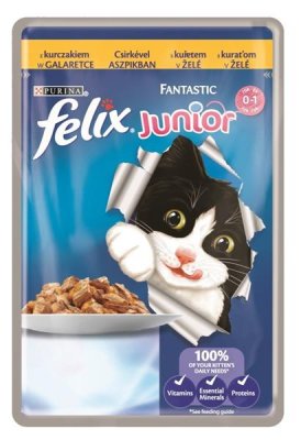 Felix Fantastic Junior - kuře v želé 100g