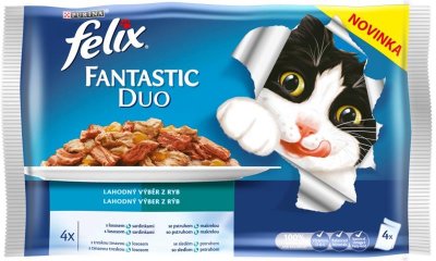 Felix Fantastic Duo Multipack výběr z ryb 4x100g