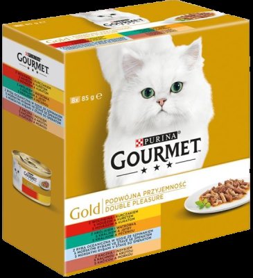 Gourmet Gold konzerva pro kočky - Mix Multipack 7+1x85g 8 x 85 g Gourmet Gold konzerva pro kočky - Mix Multipack 7+1x85g 8 x 85 g