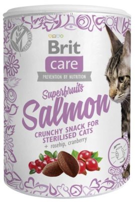 Brit Care Cat Snack Superfruits Salmon 100g